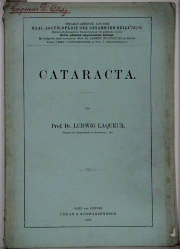 Cataratta stampa separata - cataratta.,