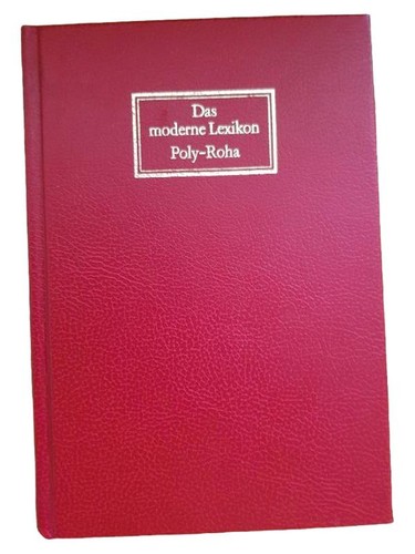 Poly roha dizionario tedesco - poly-roha,